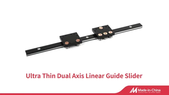 High-Precision Linear Guide with Dual Column Bearings for Smooth Motion